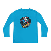 Youth Skateboarding Panda Long Sleeve Tee - Fun and Sporty Design for Active Kids