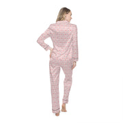Elegant Women's Satin Pajamas Set - Floral Print for Comfortable Sleep & Lounging