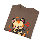 Cute Cat Guitar Unisex T-Shirt | Fun & Playful Design for Music Lovers