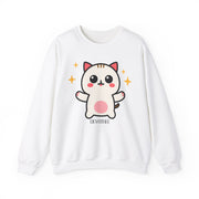 Cute Cat Graphic Unisex Crewneck Sweatshirt - DEVOTREE