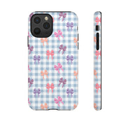 Cute Bow Pattern iPhone Case - Tough Cases for Girls & Women