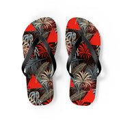Tropical Print Flip Flops - Summer Vibes Sandals for Beach Lovers