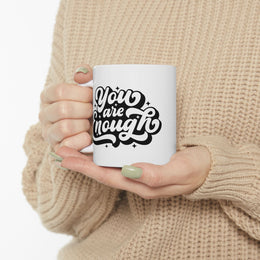 Inspirational Ceramic Mug - 'You Are Worthy' Coffee Cup
