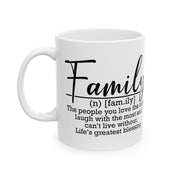Family Definition Ceramic Mug - Gift for Loved Ones
