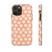 Floral Tough Phone Case with Daisy Design