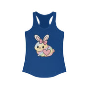 Cute Bunny Heart Women's Racerback Tank - Perfect for Spring and Easter Celebrations