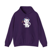 Cute Cat Music Lover Hoodie - Unisex Heavy Blend™ Sweatshirt