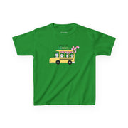 Back to School Kids Tee - Fun Green Cotton T-Shirt