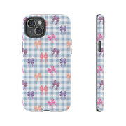 Cute Bow Pattern iPhone Case - Tough Cases for Girls & Women