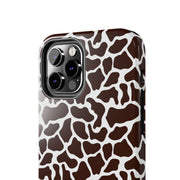Giraffe Print Tough Phone Case - Stylish & Durable Protection for Animal Lovers