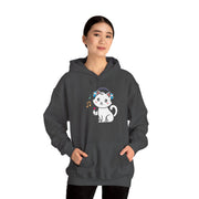 Cute Cat Music Lover Hoodie - Unisex Heavy Blend™ Sweatshirt