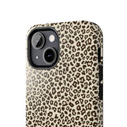 Leopard Print Tough Phone Case - Stylish & Durable Protection