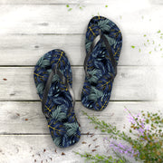 Tropical Leaf Flip Flops | Summer Beach Sandals for Vacation