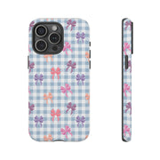Cute Bow Pattern iPhone Case - Tough Cases for Girls & Women