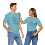 Floral Snake Unisex Jersey Tee - Vibrant Graphic T-Shirt
