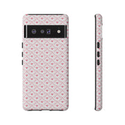 Pink Heart Pattern Google Pixel Tough Case - Stylish and Durable Phone Cover