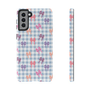 Cute Bow Pattern Tough Samsung Galaxy Phone Case - Stylish Protective Cover for Everyday Use
