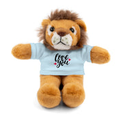 Cute Stuffed Animal with 'Love You' Tee - Perfect Gift for Kids and Beloved Ones