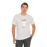 Cute Cat Devotion Unisex Short Sleeve Tee - Fun & Playful T-Shirt for Cat Lovers
