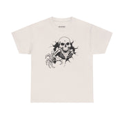 Skeleton Graphic Unisex Heavy Cotton Tee - Perfect for Halloween & Casual Wear