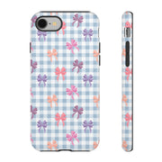 Cute Bow Pattern iPhone Case - Tough Cases for Girls & Women