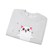 Cute Cat Character Unisex Heavy Blend™ Crewneck Sweatshirt