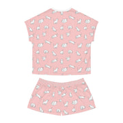 Cozy Cat-Themed Women's Short Pajama Set - Perfect for Relaxing Nights