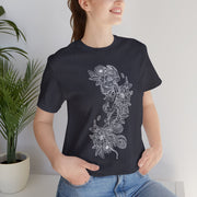 Eco-Friendly Nature Art Unisex Jersey Tee - Botanical Design