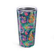 Vibrant Paisley Design Tumbler 20oz - Colorful Travel Mug for Hot & Cold Beverages