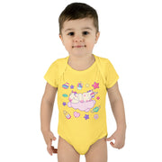 Cute Infant Baby Bodysuit with Playful Cloud Design
