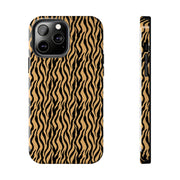 Wild Tiger Print Tough Phone Case - Stylish and Durable