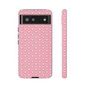 Pink Heart Pattern Tough Google Pixel Phone Case - Cute and Durable Protection