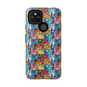 Colorful Cat Google Pixel Phone Case - Tough Cases for Pet Lovers