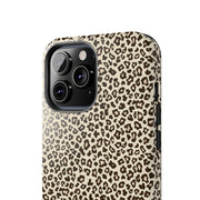 Leopard Print Tough Phone Case - Stylish & Durable Protection
