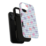 Cute Bow Pattern iPhone Case - Tough Cases for Girls & Women