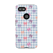 Bow-Patterned Google Pixel Phone Case - Stylish Protection for Your Device