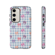 Cute Bow Pattern Tough Samsung Galaxy Phone Case - Stylish Protective Cover for Everyday Use