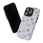 Cute Bow Pattern iPhone Case - Tough Cases for Girls & Women
