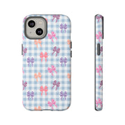 Cute Bow Pattern iPhone Case - Tough Cases for Girls & Women