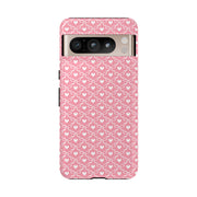 Pink Heart Pattern Tough Google Pixel Phone Case - Cute and Durable Protection