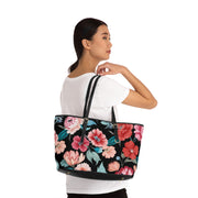 Floral PU Leather Shoulder Bag - Stylish and Functional Tote for Everyday Use