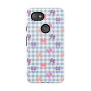 Bow-Patterned Google Pixel Phone Case - Stylish Protection for Your Device