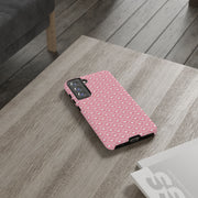 Cute Patterned Samsung Galaxy Phone Case - Tough Cases with Pink Hearts