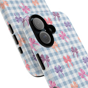 Cute Bow Pattern iPhone Case - Tough Cases for Girls & Women