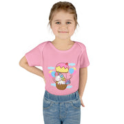Cute Baby Bodysuit with Ice Cream and Balloons Design
