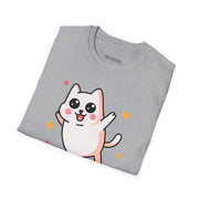 Cute Cat Graphic Unisex Softstyle T-Shirt - Perfect for Pet Lovers