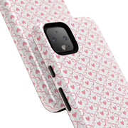 Pink Heart Pattern Google Pixel Tough Case - Stylish and Durable Phone Cover