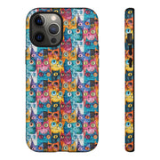 Playful Cat iPhone Case - Tough & Colorful Design