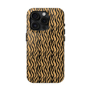 Wild Tiger Print Tough Phone Case - Stylish and Durable