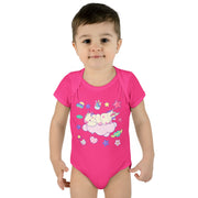 Cute Infant Baby Bodysuit with Playful Cloud Design